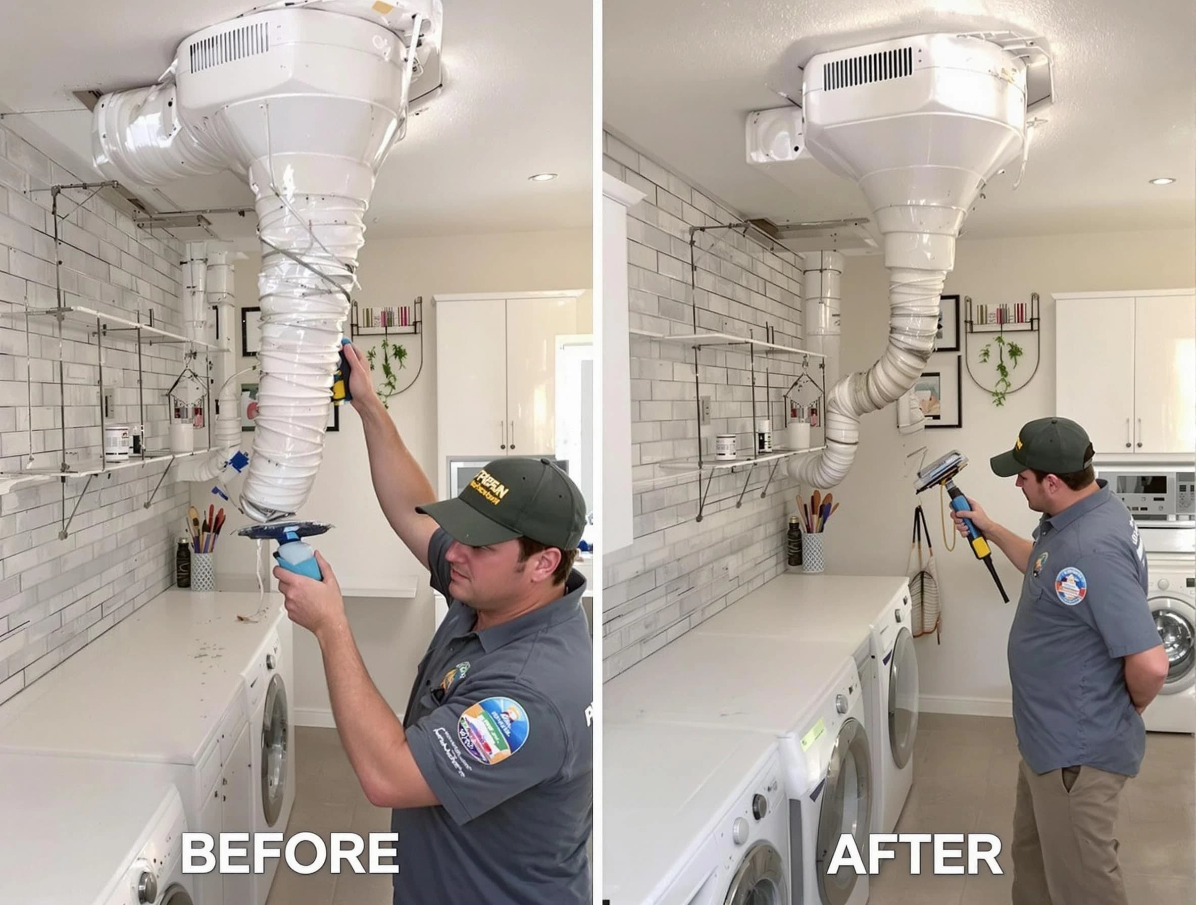 Professional dryer exhaust vent cleaning by Belen Dryer Vent Cleaning in Belen