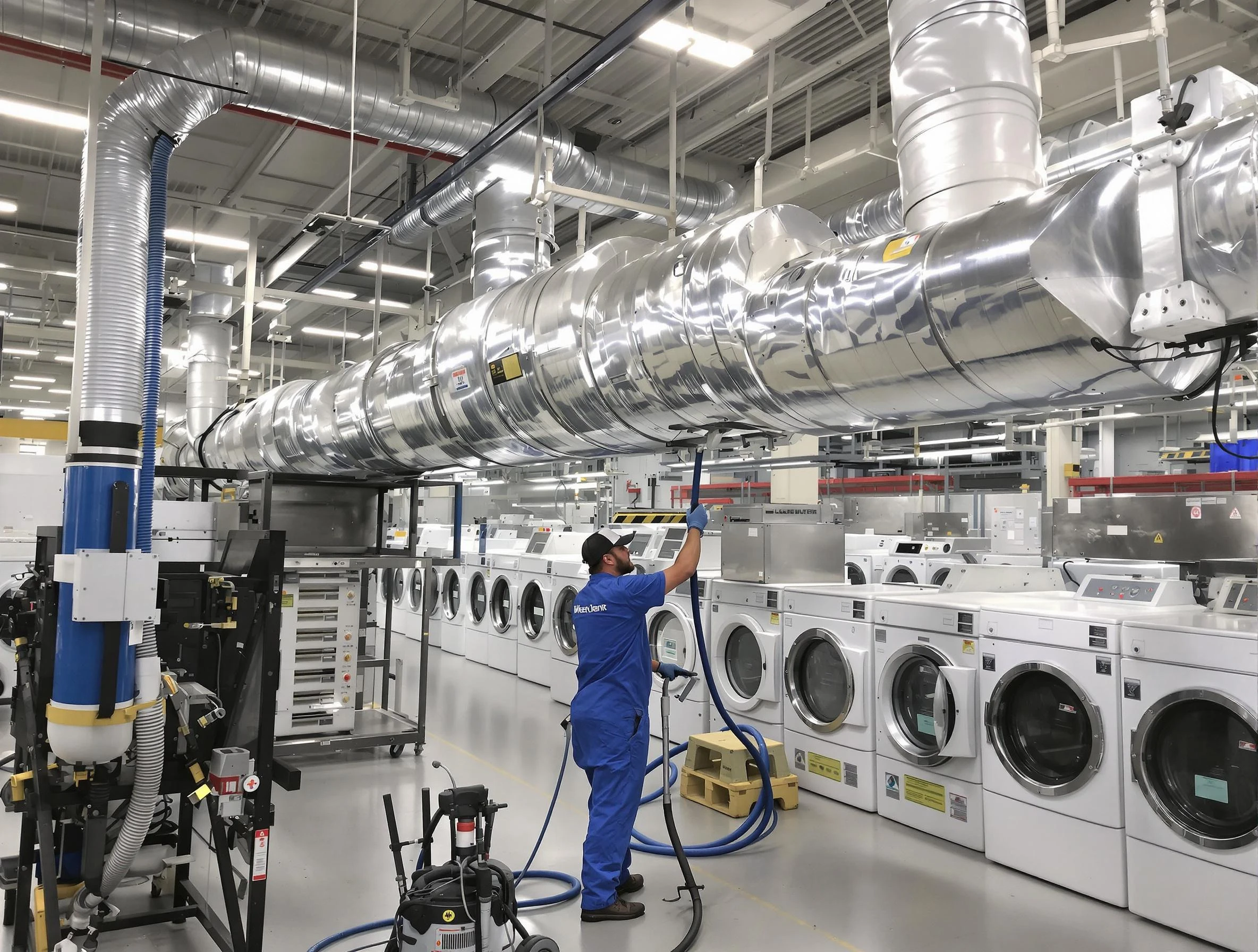 Belen Dryer Vent Cleaning team performing heavy-duty industrial dryer vent cleaning in Belen